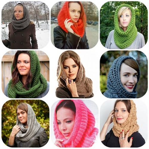 Как завязать теплый шарф на голову зимой. Как красиво завязать шарф на голове зимой