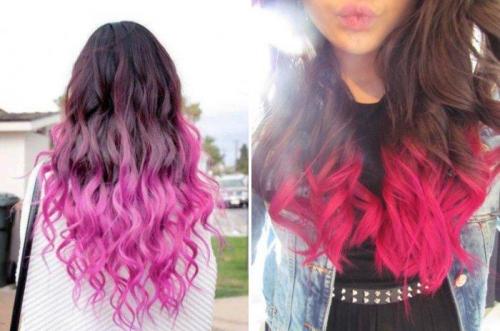 Розовый блонд омбре. Разновидности розовой гаммы омбре