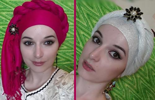 Как завязать теплый шарф на голову зимой. Как красиво завязать шарф на голове зимой