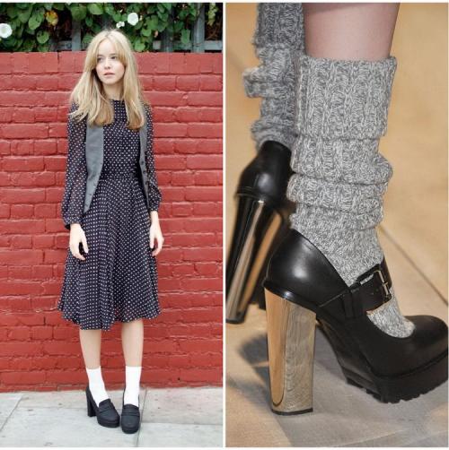 Колготки гольфы с чем носить. Как носить гольфы и носки по-новому? 02