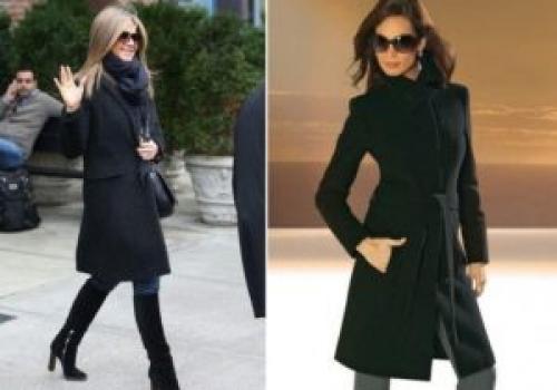 С чем носить черное пальто