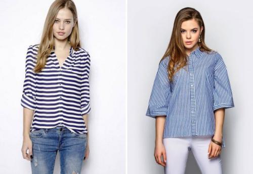 С чем носить свободную рубашку в полоску. С чем носить женскую полосатую рубашку