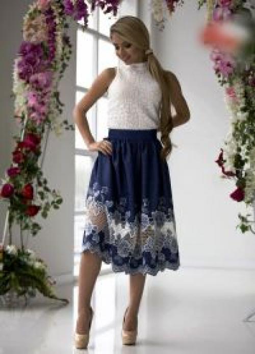 Как пришить кружево к джинсовой юбке. Новый тренд сезона – джинсовая юбка с кружевом