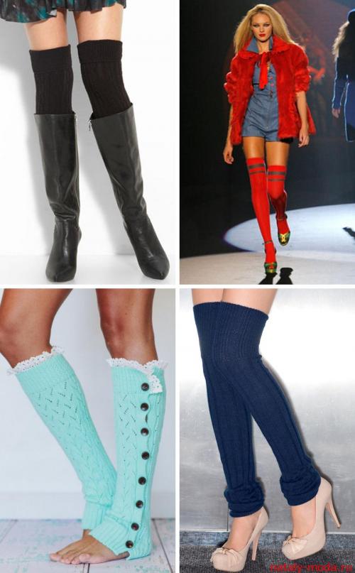 Модные гольфы 2019. Модные гетры и теплые гольфы осень-зима 2019-2019 фото