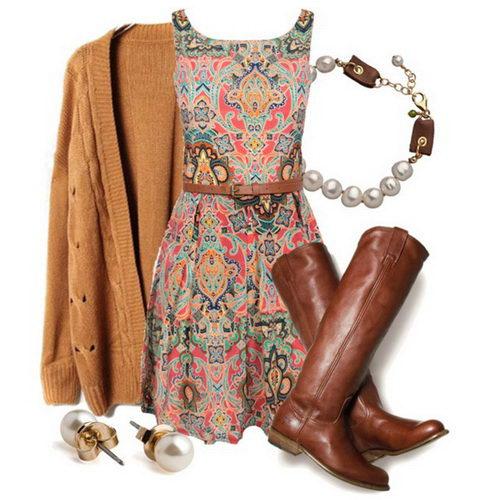 Платье с сапогами без каблука. Какие сапоги подходят к платью