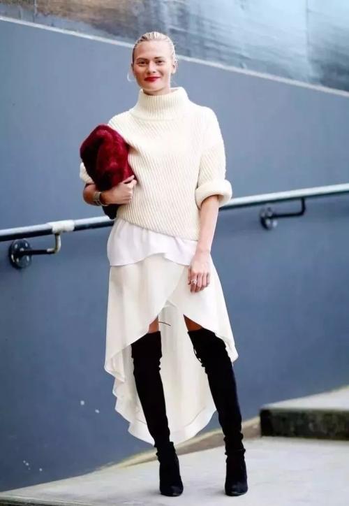 Платье с сапогами на корпоратив. Миссия выполнима: 8 образов с легкими платьями и сапогами