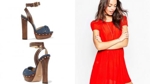 С чем носить туфли джинсовые. С чем носить? 05