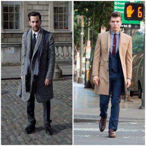 С чем носить зимнее мужское пальто. Под какую одежду носить мужское пальто