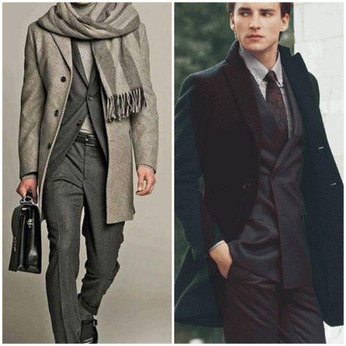 С чем носить зимнее мужское пальто. Под какую одежду носить мужское пальто