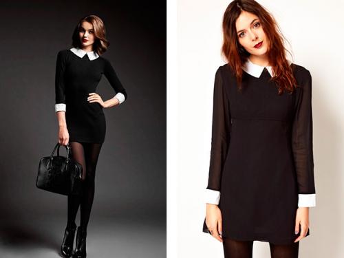 Как украсить черное платье кружевом.  Камни, стразы, бусины, бисер 21