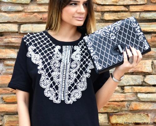 Как украсить платье жемчугом. Нарядная одежда, вышитая жемчугом в закладки 27