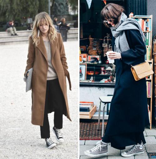Какие головные уборы носить с пальто оверсайз женщине. Подходящая парочка для ножек