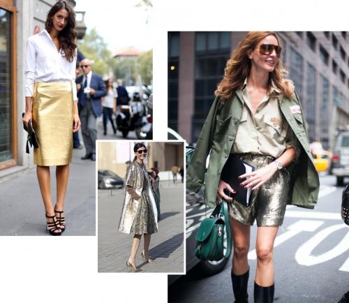 Сумка цвета металлик с чем носить. 10 способов носить металлик / 10 Ways to wear metallic color