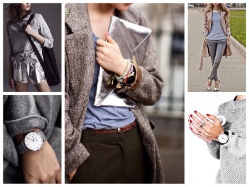 Сумка цвета серебро с чем носить. Сочетание с другими цветами