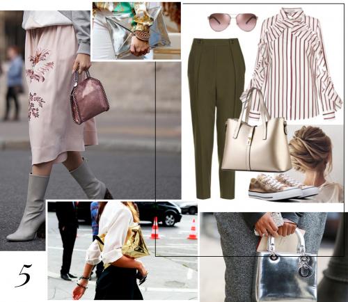 Сумка цвета металлик с чем носить. 10 способов носить металлик / 10 Ways to wear metallic color