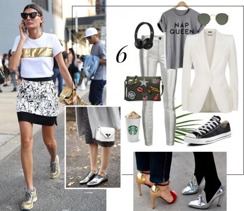 Сумка цвета металлик с чем носить. 10 способов носить металлик / 10 Ways to wear metallic color