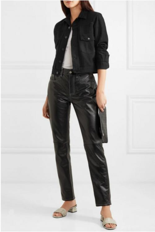 Кожаные брюки зимой. Кожаные брюки - тренд будущей осени! С чем их носить?