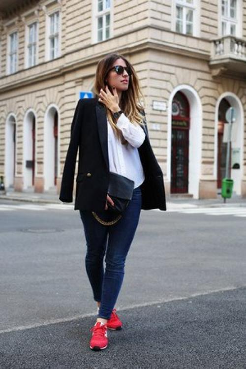 Красные кеды с чем носить. С чем носить красные кеды? 17