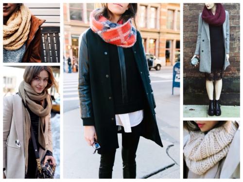 Как носить снуд в 2 оборота. Как носить «бесконечный шарф»? 02