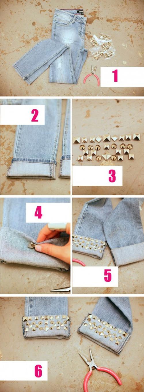 Старые джинсы обновить. 5 простых способов обновить старые джинсы 05 Старые джинсы обновить. 5 простых способов обновить старые джинсы 05