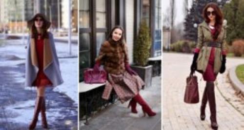 Бордовые замшевые туфли с чем носить. С чем носить бордовую обувь?