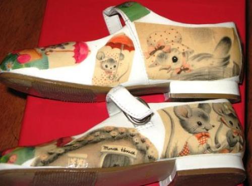 Декупаж зимних сапог. Декупаж – в помощь старой и новой обуви