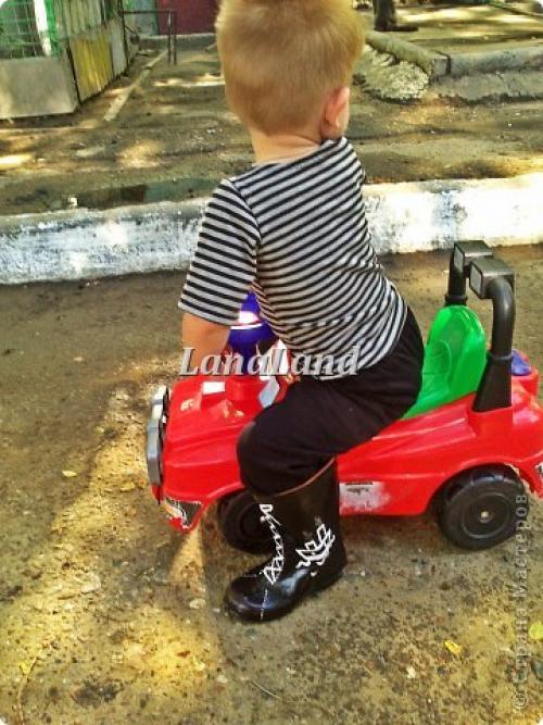 Резиновые сапоги, как украсить резиновые сапоги своими руками. декор резиновых сапожек малышу