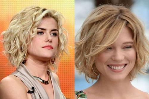 Стрижки для тонких вьющихся волос средней длины. Модернизированный каскад 18 Стрижки для тонких вьющихся волос средней длины. Модернизированный каскад 18