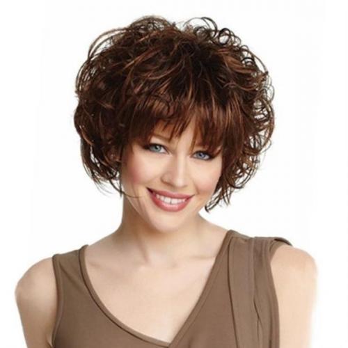 Стрижки для тонких вьющихся волос средней длины. Модернизированный каскад 19 Стрижки для тонких вьющихся волос средней длины. Модернизированный каскад 19