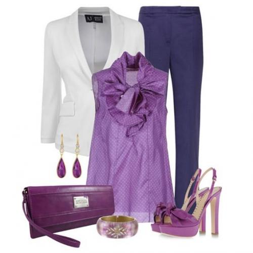 Фиолетовый цвет в моде. Фиолетовый – цвет королей. С чем носить этот цвет богатства?