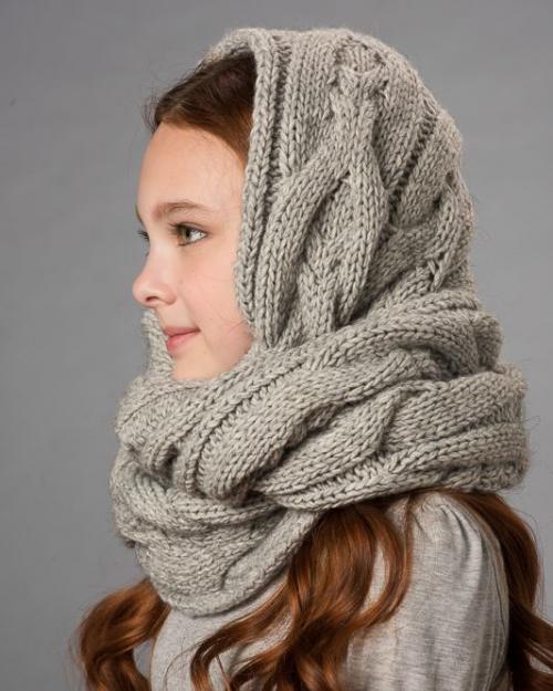 Как носить шарф труба с пальто. Способы завязывания на шею 12