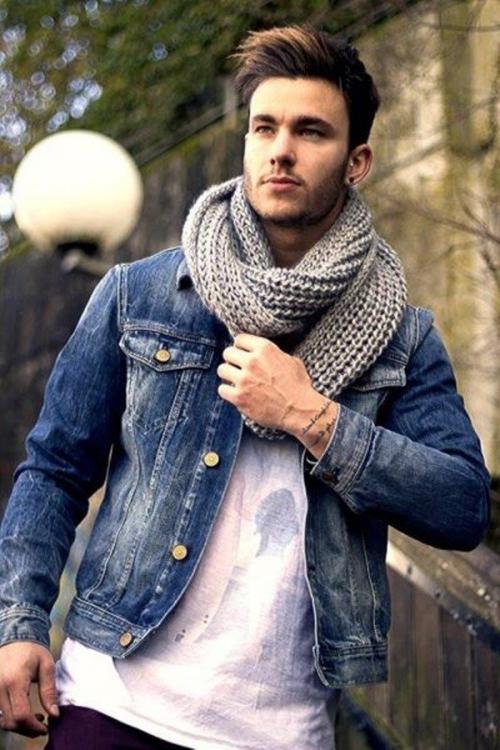 Снуд с пальто мужской. Для мужчин