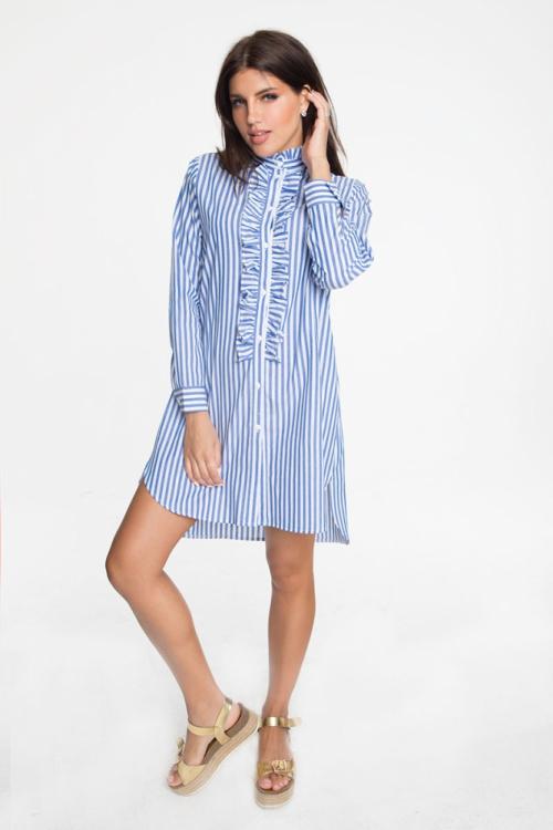 С чем носить свободную рубашку в полоску. По расположению и размеру полосок