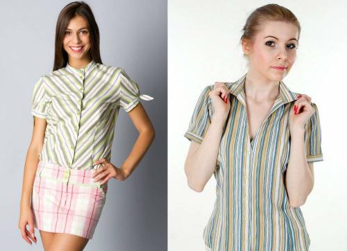 Рубашка в черно белую полоску. С чем носить женскую полосатую рубашку