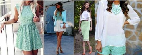 Мятный цвет 2019. Мятный цвет - тренд сезона 2019