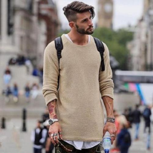 Свитер оверсайз спицами с описанием. Описание мужской модели