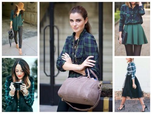 Как носить рубашку в клетку девушке. С чем носить женскую рубашку в клетку