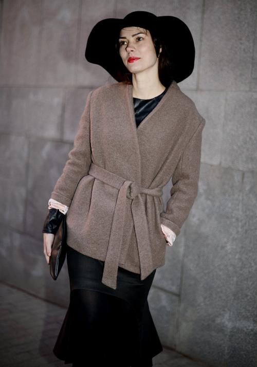 С чем носить пальто халат зимой. Вариации кроя и длины