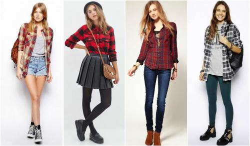 Как носить рубашку в клетку девушке. С чем носить женскую рубашку в клетку