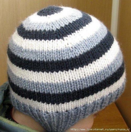 Как оформить верх вязаной шапки. Новый простой способ вязания шапочки-ВКРУГОВУЮ С МАКУШКИ (Вязание спицами)