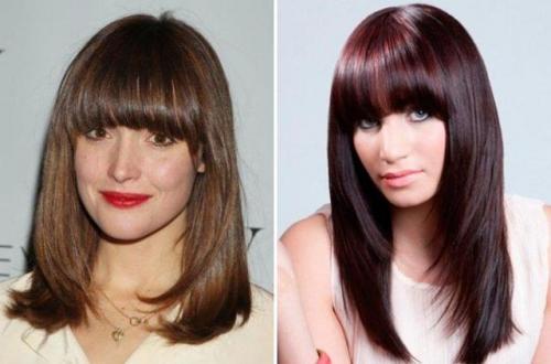 Челка арка с удлинением по бокам. Достоинства