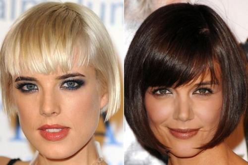 Челка арка с удлинением по бокам. Достоинства