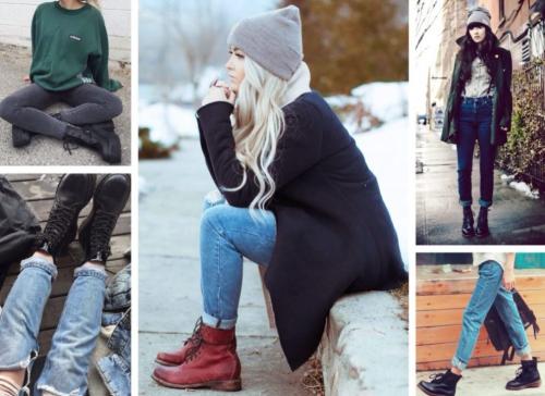 С чем носить женские ботинки в мужском стиле. Модные правила: с чем можно носить грубые женские ботинки, чтобы выглядеть эффектно?