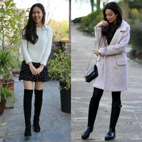 Сапоги черные без каблука с чем носить. С чем носить высокие сапоги без каблука – фото и описание стильных образов