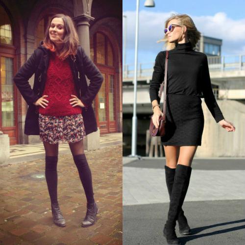 Сапоги черные без каблука с чем носить. С чем носить высокие сапоги без каблука – фото и описание стильных образов