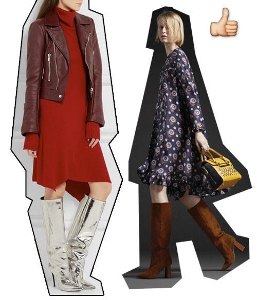 Какие платья можно носить с сапогами. Сапоги с платьем: предвкушая новогодние корпоративы