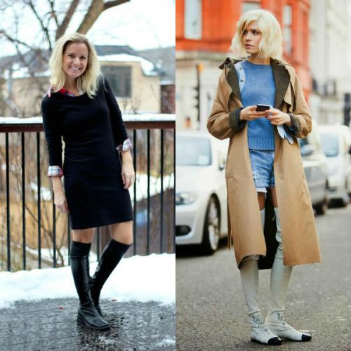 Сапоги черные без каблука с чем носить. С чем носить высокие сапоги без каблука – фото и описание стильных образов