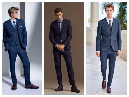 Сочетание синего цвета в одежде мужчин. Кому подходит