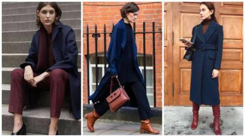 Синий цвет сочетание в одежде 2022. С чем носить тёмно-синий цвет: стильные сочетания 2022/2023