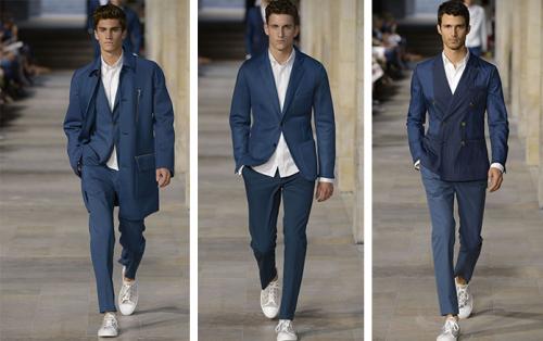 Сочетание синего цвета в одежде мужчин. Кому подходит